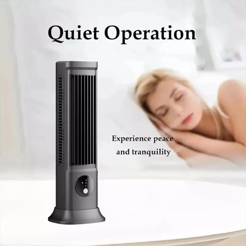 Hole-Free Mount Hole-Free Mount Fan USB Rechargeable Compact Lightweight Leafless Cooling Fan Wireless Use Battery Design