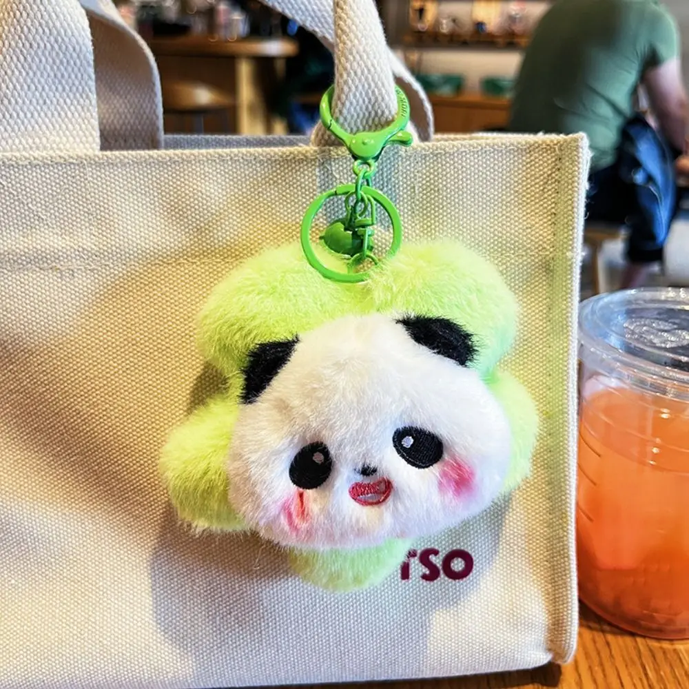 ポータブルキーホルダーひまわりパンダ漫画キーリング 11 センチメートルバッグ装飾品おもちゃ