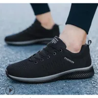 Cross-Border Men's Sneakers Korean Style Running Shoes Casual Daily Wear Shoes Round Toe Synthetic Material Leisure Shoes For Ad
