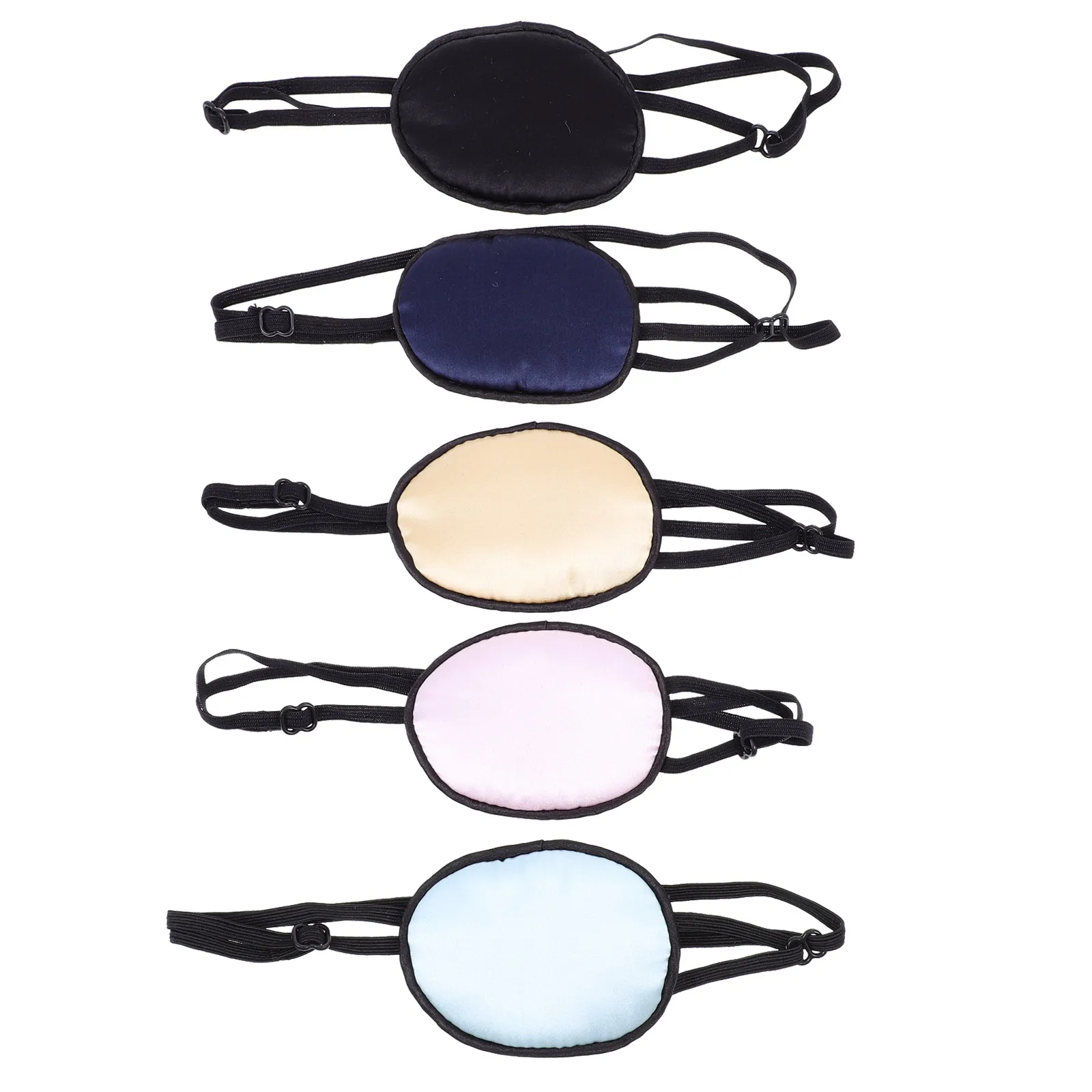 5 Pcs Single Eye Mask Adjustable Patch Reusable Patches Glasses Cover Silk Kids Breathable