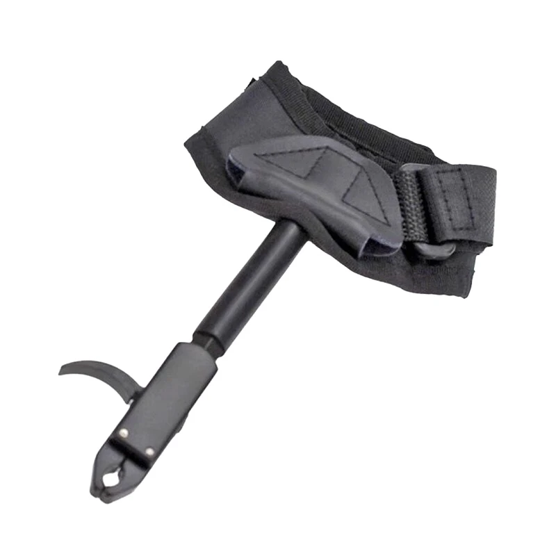1Pc Archery Caliper Release Aid Black Color Compound Bow Strap Pro Arrow Trigger Wristband Archery Bow
