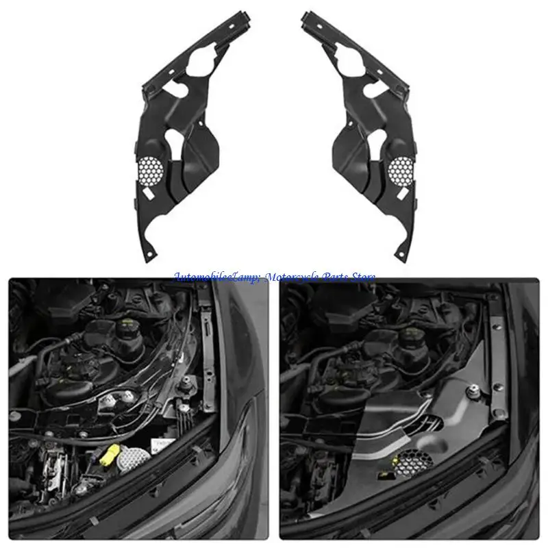 H7BD 2x Weatherproof Plastic Headlight Cover For G28 330i M340i Sedan Engine Bay Accessory 51767499927 51767499928