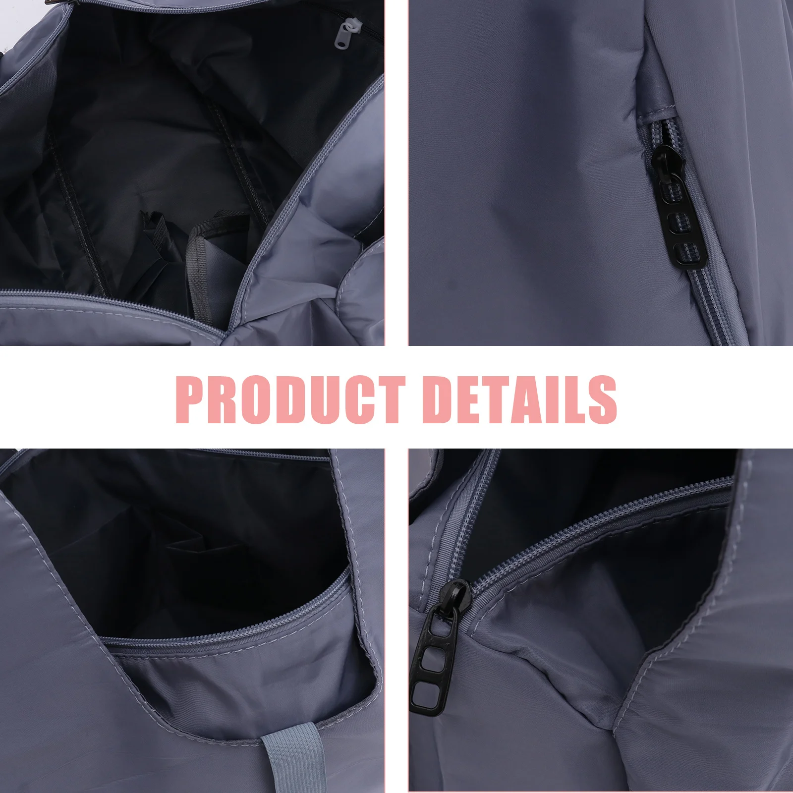 حقيبة رياضية للسفر مقاومة للماء باللون الأزرق، حقيبة كتف ذات سعة كبيرة مع حجرة للأحذية، فصل رطب وجاف لرياضات اليوغا #1