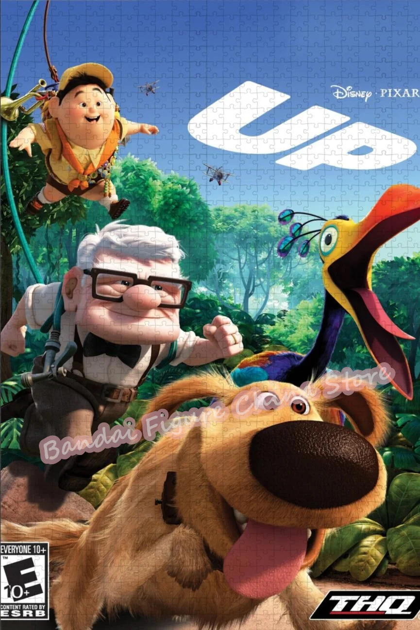 Up!disney Movie Anime Print Puzzle 300/500/1000 Piece Chubby Russell and Dug Cartoon Kids Education Collection Jigsaw Puzzles