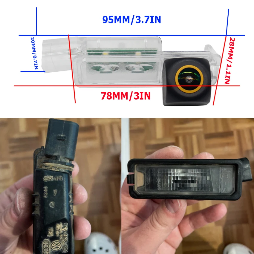 Rear View Camera For Seat Ibiza 6L 6J SC MK3 MK4 MK5 Exeo Exeo ST CCD Night Vision Reversing Parking Camera License Plate Camera - view 2