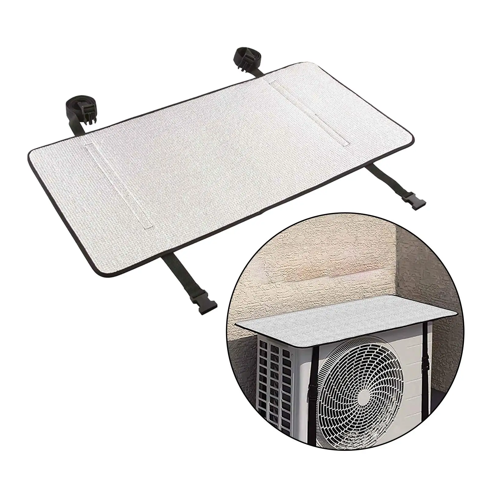 Air Conditioner Cover for Outside Units Waterproof Top Dustproof Cover for Summer Protective Cover Air Conditioner Sunshades