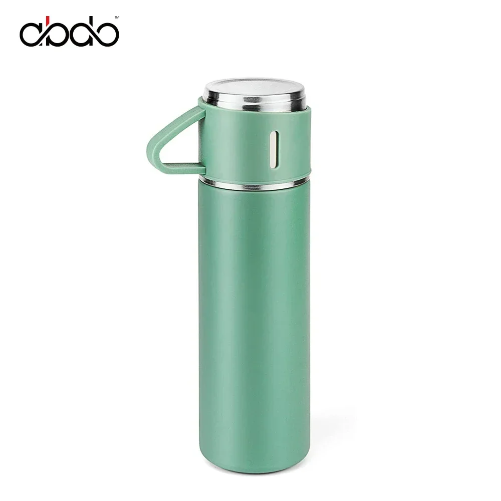 Vacuum Insulated Bottle with Cup for Coffee Hot Drinks Cold Drinks Stainles Steel Thermos Coffee Travle Mug Leakproof Drinkware