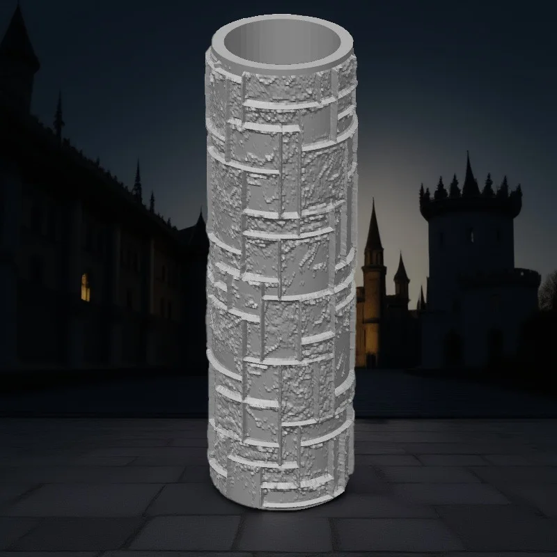 أداة دوارة صغيرة لملمس التضاريس DND لمشهد طاولة الرمل قاعدة ألعاب الحرب العسكرية الطين بوليمر جدران البناء/أدوات أنماط الأرضية