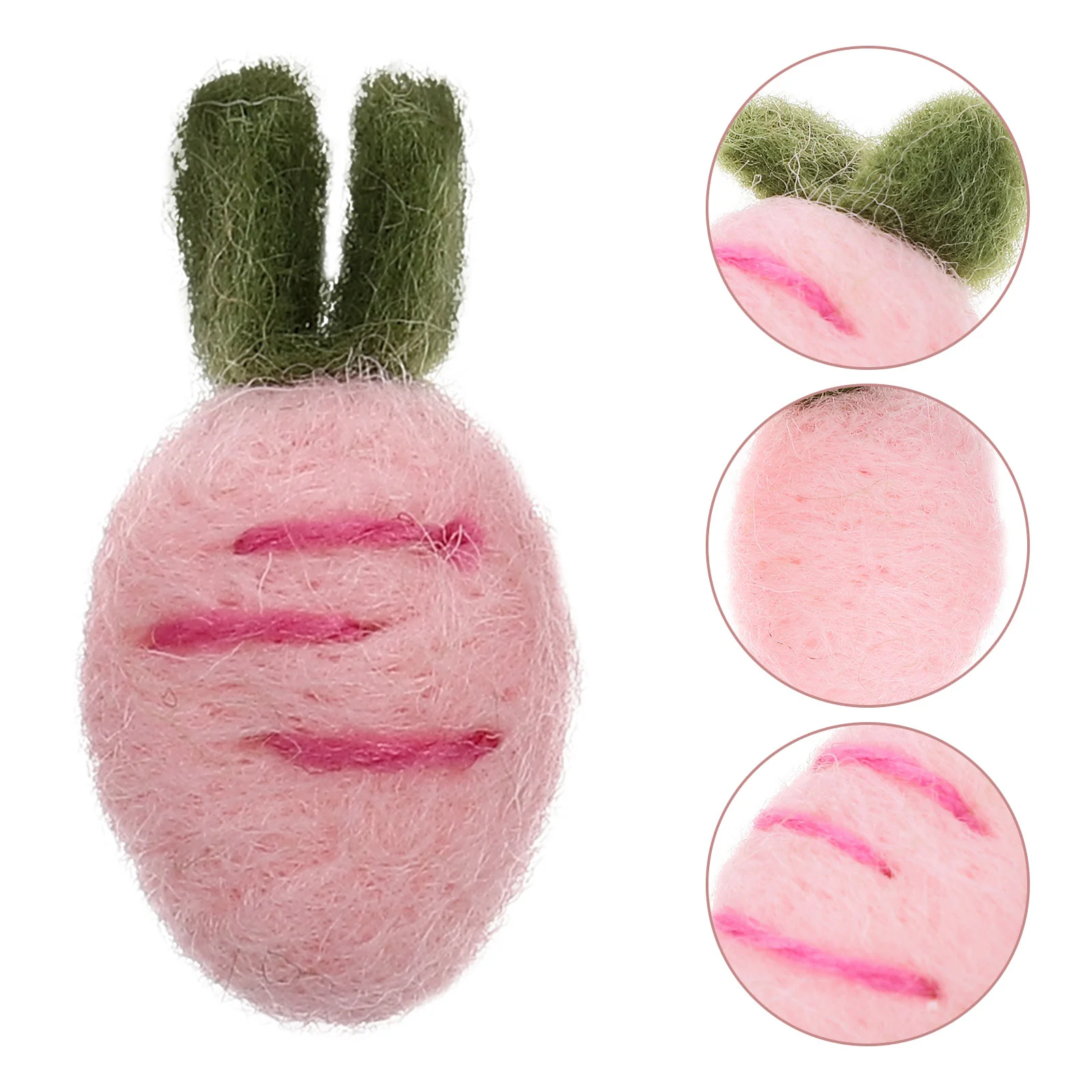 10 Pcs Felt Accessories Adorable Craft Hair Clips for Crafts Cartoon Toy Toys Hairpin Carrot Rabbit