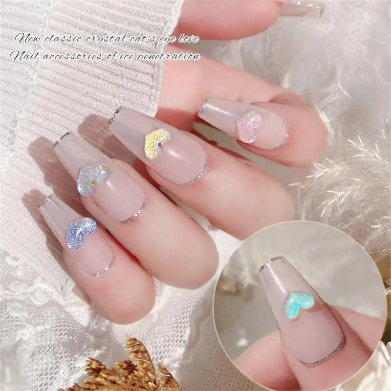 Akcesoria do paznokci Nail Art Charms Hollow 3d Nail Hollow Heart Pearl Nail