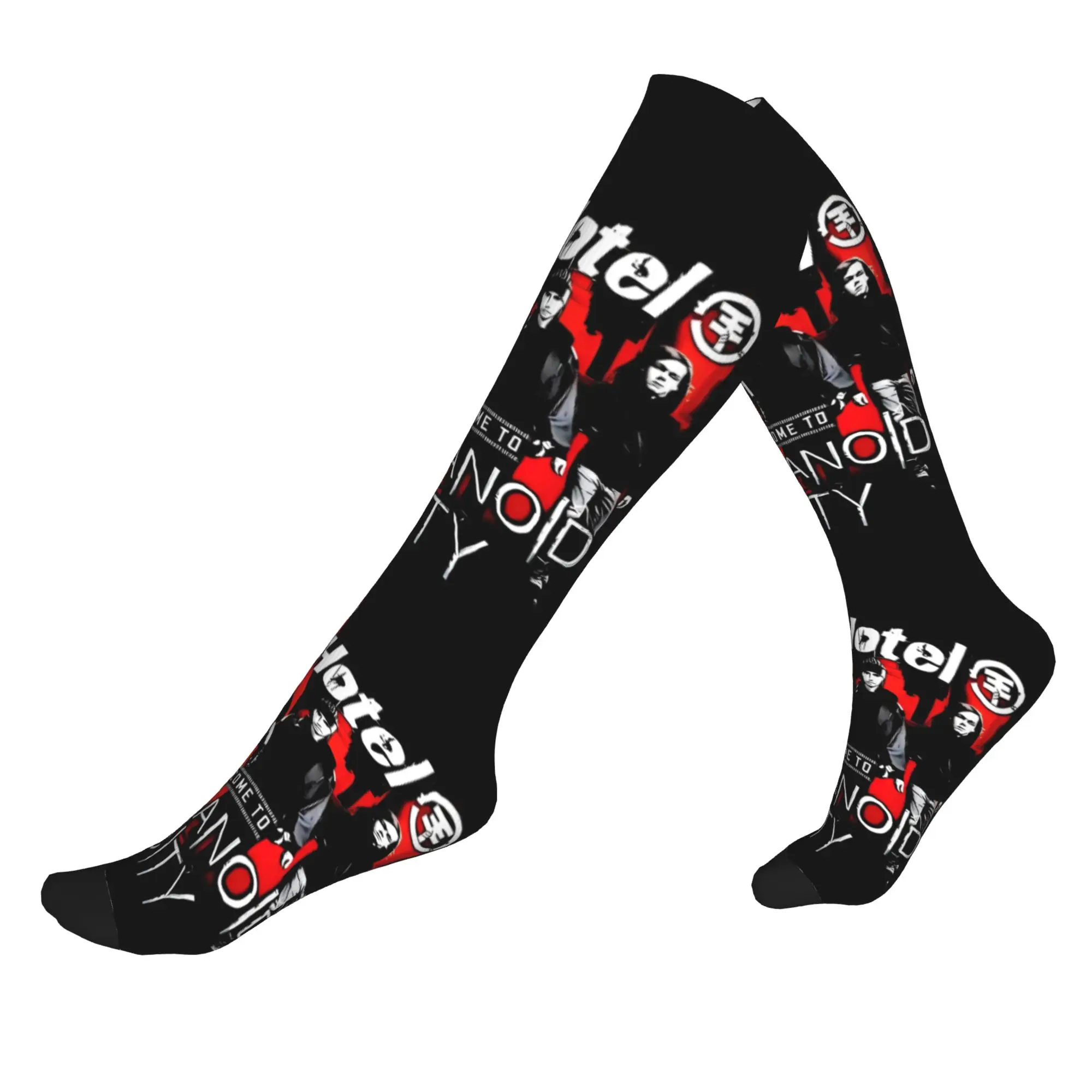 

Novelty Printing Music Rock Band Tokio Hotels Socks for Men Women Stretchy Summer Autumn Winter Sports Compression Socks