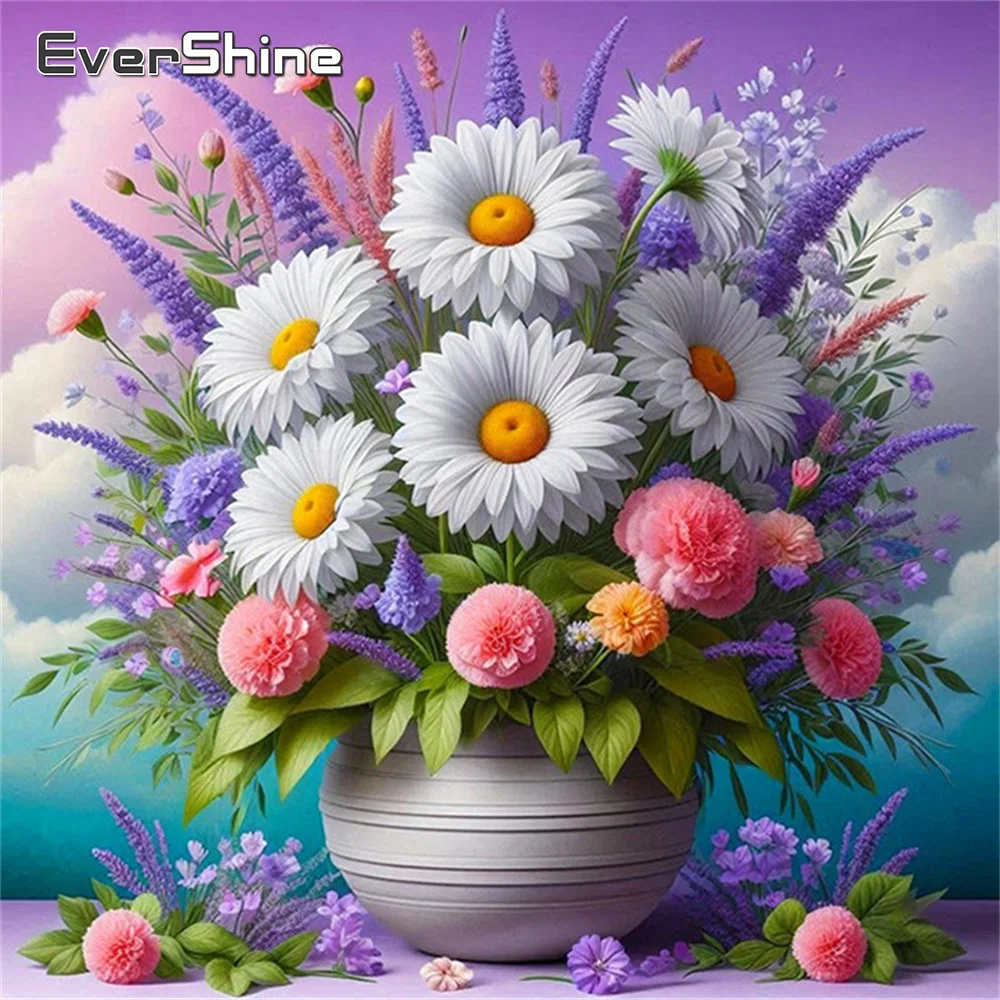 

Evershine 5D Diamond Painting Daisy Full Drill Cross Stitch DIY Kit Mosaic Flower Picture Rhinestones New Arrival Child Gift