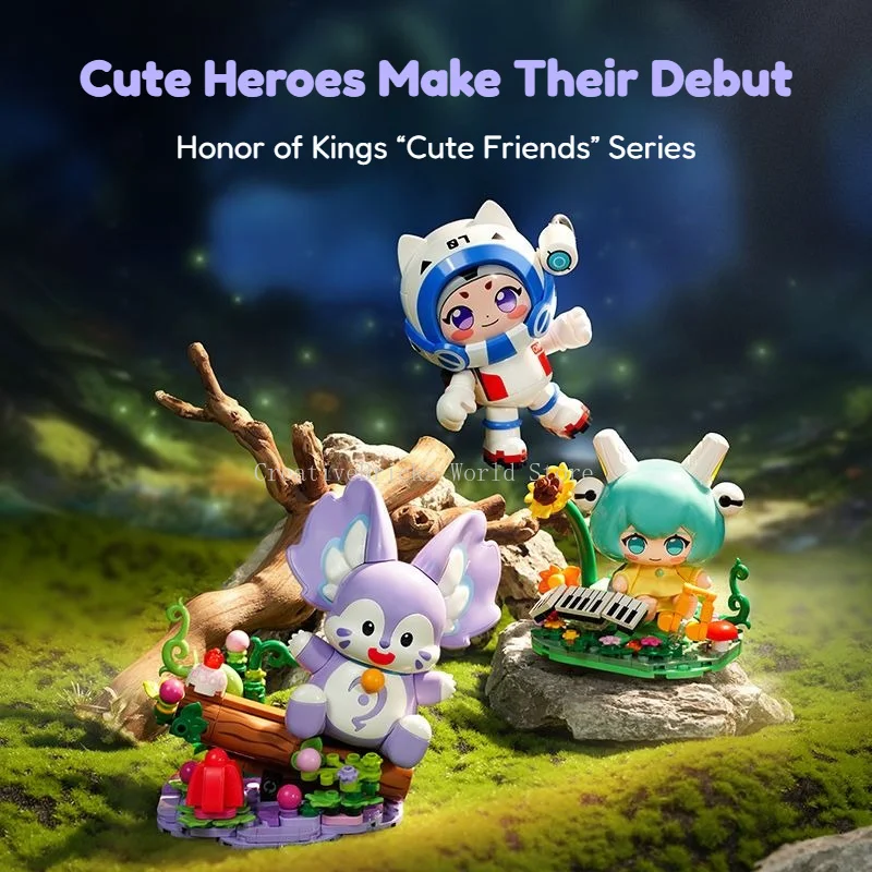 Keeppley Building Blocks Honor of Kings Official Peripherals Luban No.7 Cai Wenji  Assemble Figure Toy Model Collectible Gift