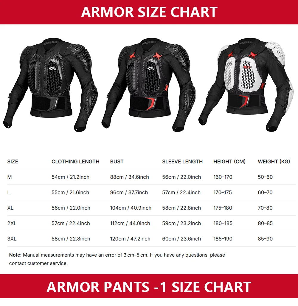 Offroad-Motorradrüstung mit Sturzschutz für Brust und Rücken, atmungsaktive und verschleißfeste Motorradjacke und -hose. – Detail 10