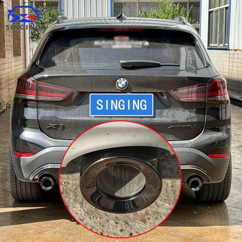 

accessories muffler end pipe exhaust for car tip Stainless Steel Tail throat decoration parts For 2016-2022 BMW X1 F48 F49