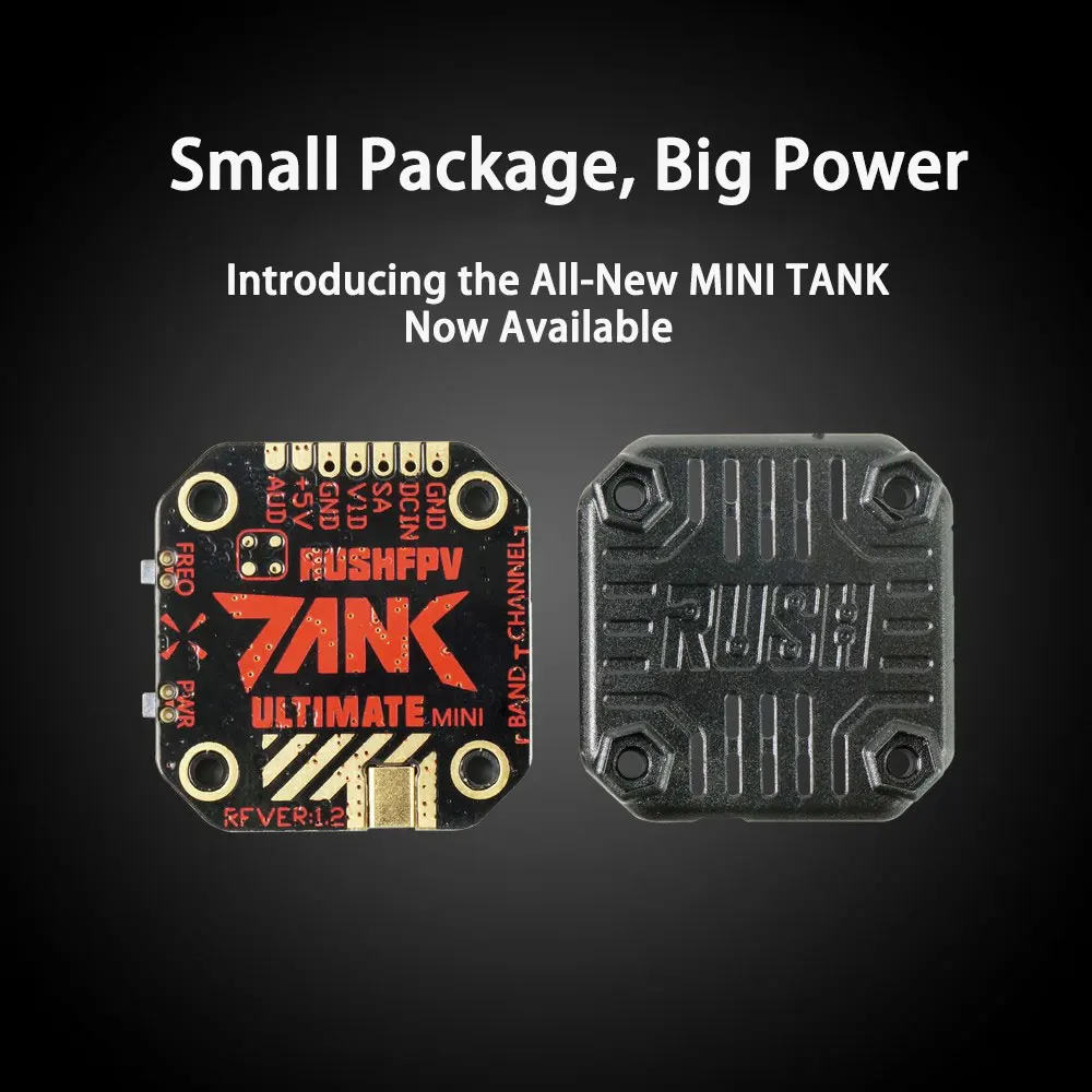 RUSH TANK MINI2 5.8GHz 48CH RaceBand 25/200/500/800mW Switchable 20x20 Stackable FPV Transmitter VTX For RC Drone