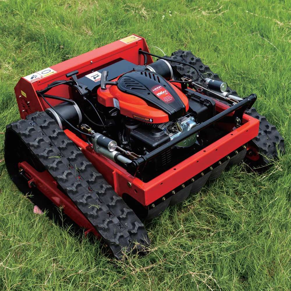Customized Remote Control Lawn Mower Intelligent Tracked Grass Cutter for Orchard Garden Farm Slope Efficient Mowing Machine