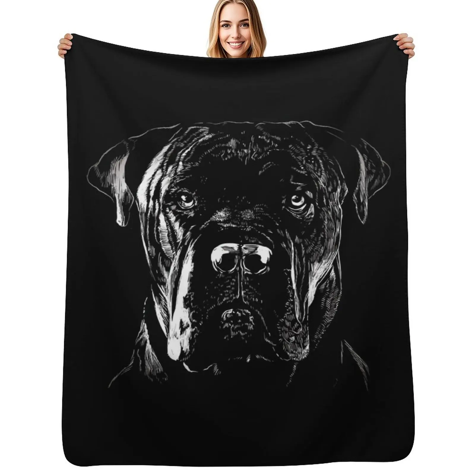 

Cane Corso dog Throw Blanket Ultra Plush Cozy Blanket for Napping Sleeping