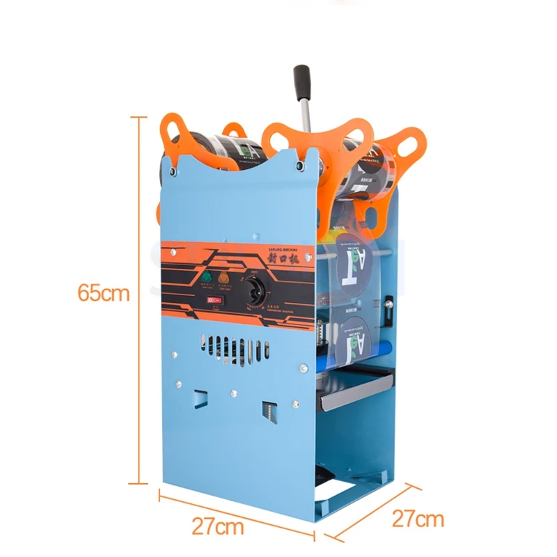 상업용 컵 씰링 기계 수동 압력 씰링 기계, 음료 컵 실러, 우유 차 도장 기계, 보바 차 기계