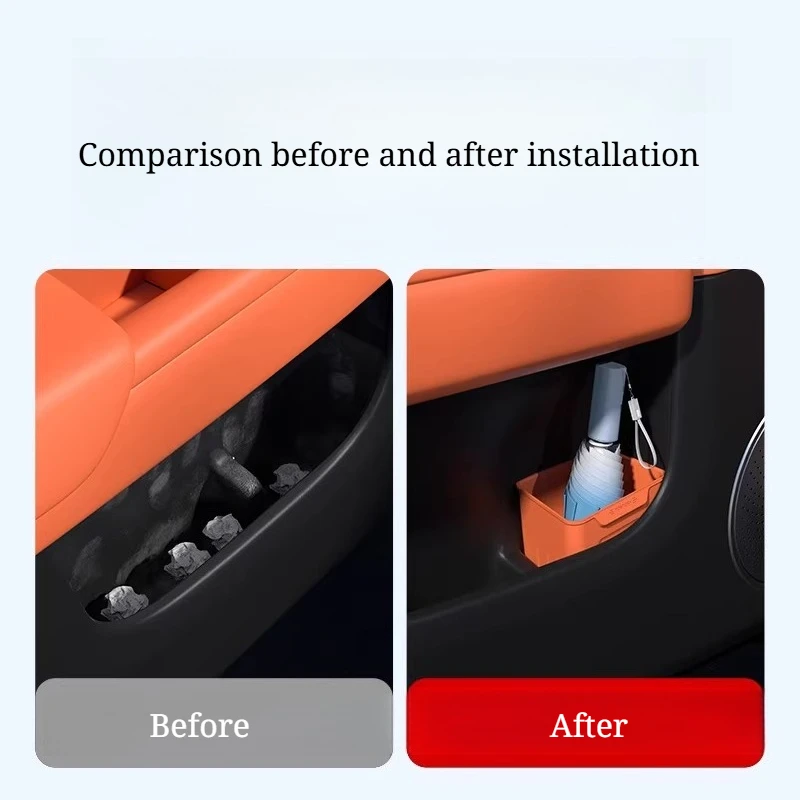 Multifunctional Door Side Storage for Nissan Sylphy X-Trail Qashqai – Wear-Resistant Trash Can & Umbrella Holder