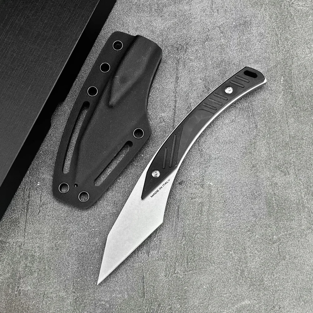 

KiRi прямой нож G10 ручка 8Cr13Mov лезвие дикая природа охота тактический боевой инструмент для защиты резки с ножнами мужской подарок