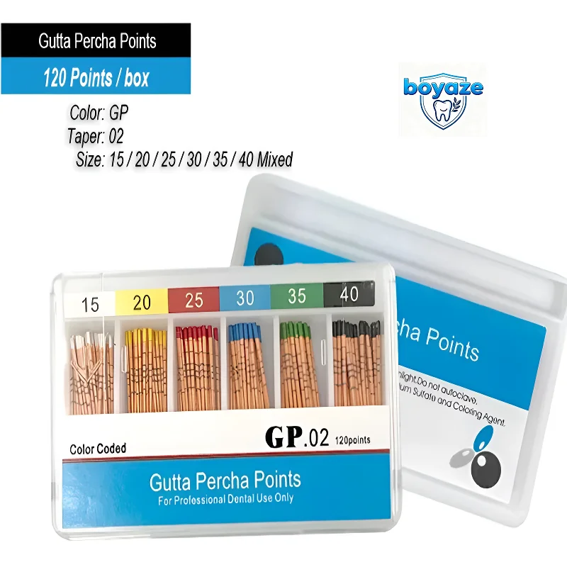 10 Boxen Dental-Gutta-Points Taper 04 02 06 Endodontie Absorbierende Papierkegel Guttahanger Gutapercha Dental Endodoncia – Detail 4