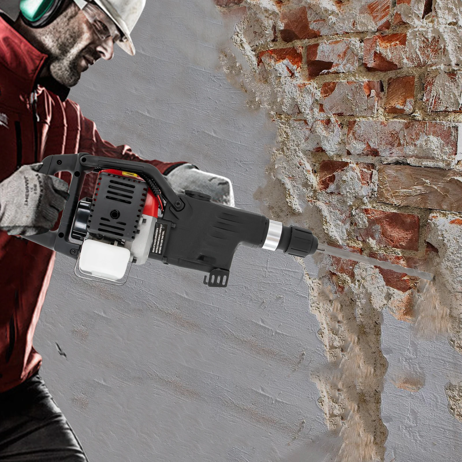 مطرقة الرافعة الهدم أدوات خرسانية متعددة الوظائف مع مقبض مريح لهدم الطوب/هندسة خطوط الأنابيب #4