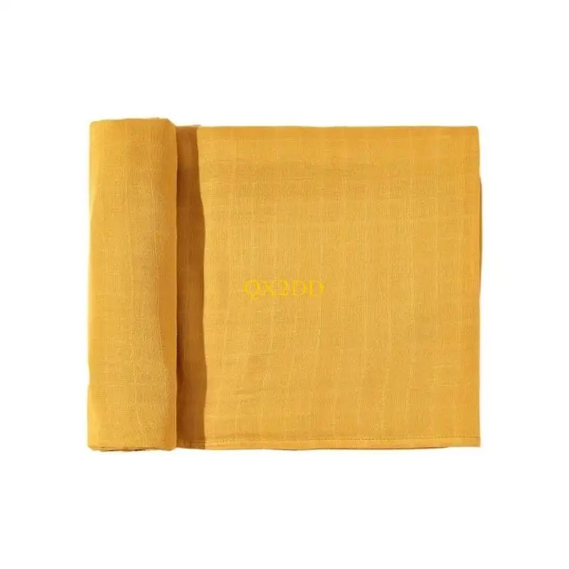 

QX2D Полотенце для пеленания новорожденных, удобное муслиновое одеяло для ребенка 120x120 см