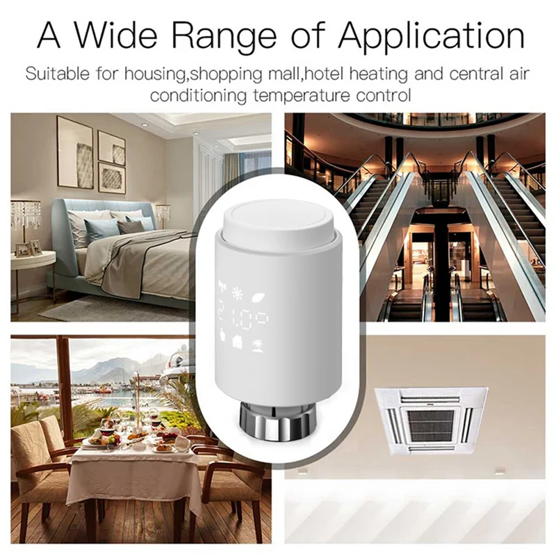 Tuya – actionneur de radiateur intelligent Zigbee, vanne de radiateur thermostatique, application, contrôleur de température à distance, prise en charge d'alexa, installation facile