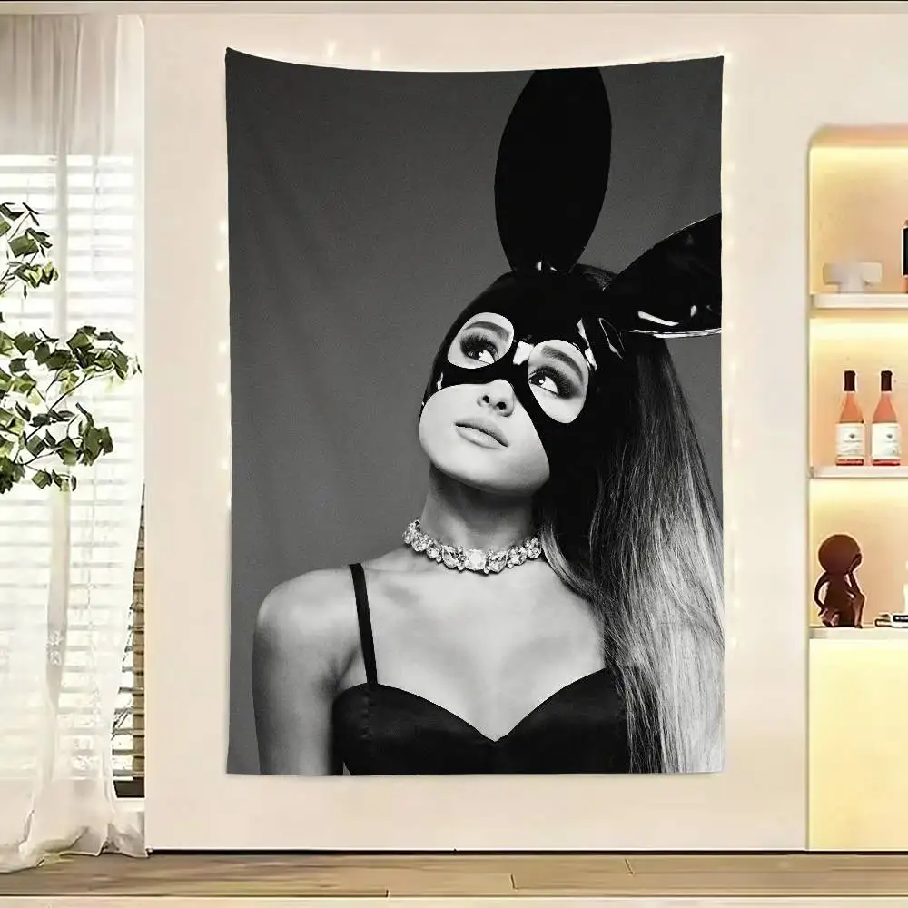 

A-Ariana Singer G-Grande Flag Digital Printing Banner for Garage Wall Out Door Decoration