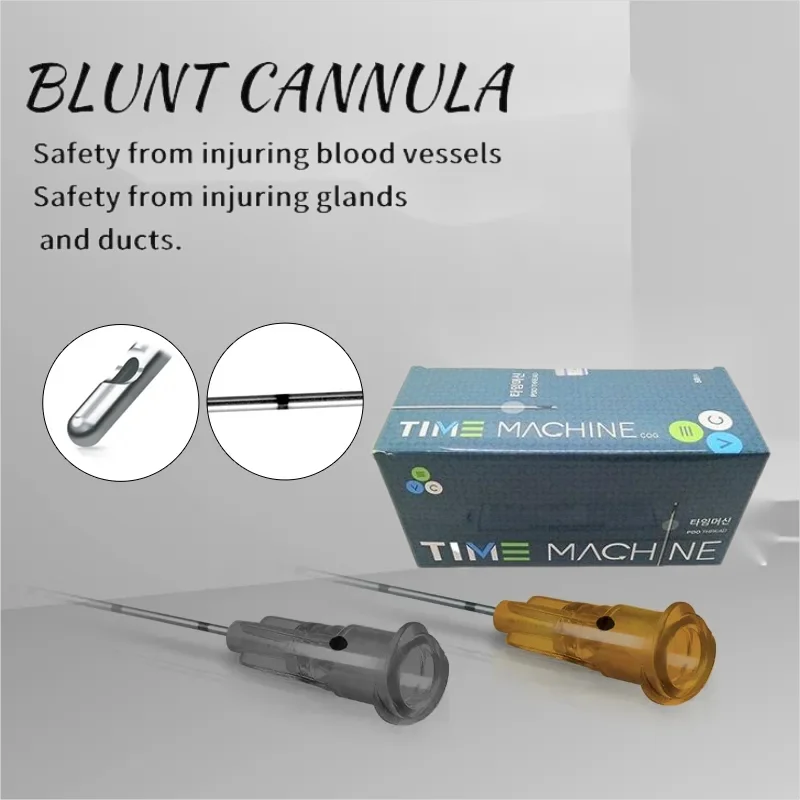 Cannula monouso in fabbrica con punta smussata 14G 90mm 22g 23G 25G 27G 18G 30G 50mm smussata Fine canula Micro punta smussata parti dello strumento Cannula