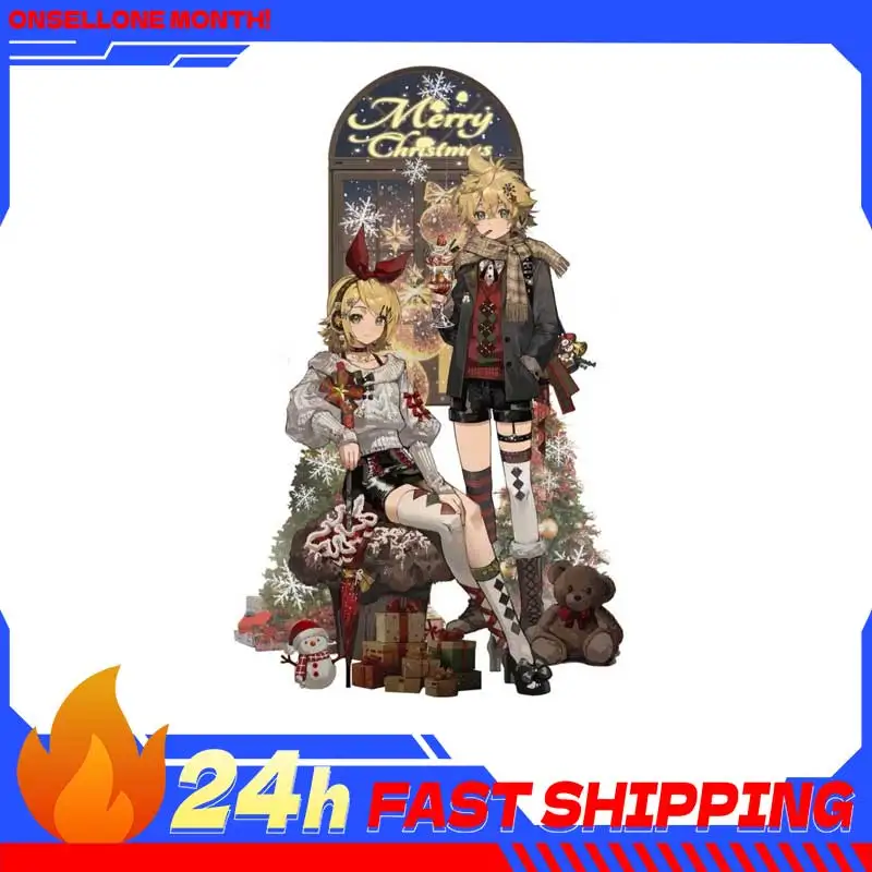 

Акриловая подставка MINI 3.93 дюйма Kagamine Rin Christmas, аниме-аксессуары Miku, виртуальный стример, подставка-игрушка Kagamine Len
