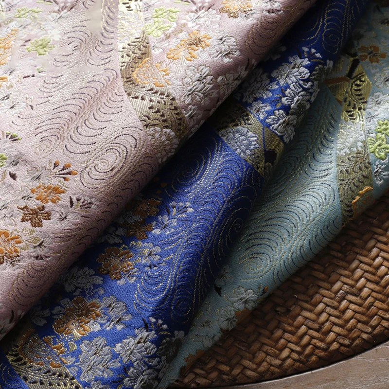 일본 스타일 자카드 새틴 브로케이드 원단, 중국 한푸 - Linen Fabric Natural 리뷰 및 가격