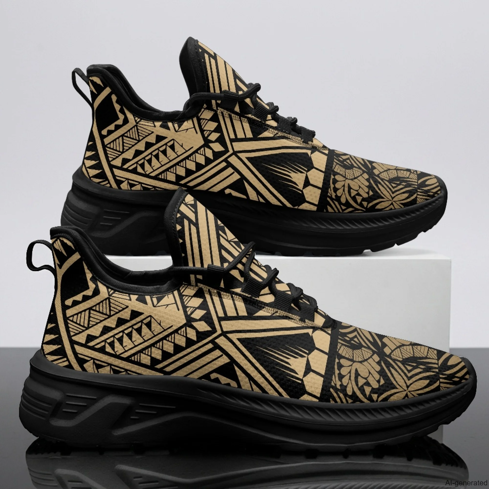 XIXIRIMIDO Womens Walking Shoes Hawaiian Print Football Sneakers Mens Gym Sports Casual Fashion Shoes Trainers Shoes 35-48