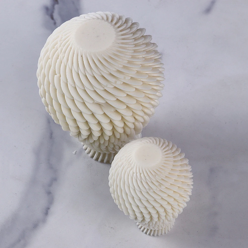 New Design Geometry Ball Silicone Candle Mold 3D Irregular Art Crafts Spherical Column Gypsum Epoxy Resin Ornament Silicon Molds