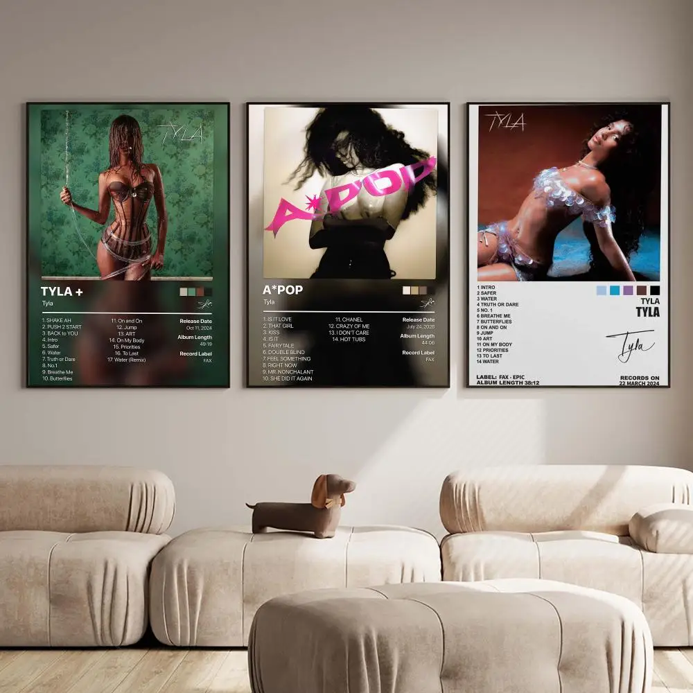 Pop Music T-Tyla Album Poster PP Wall Decor Posters Celebrity Music Art Prints Bedroom Office Gift