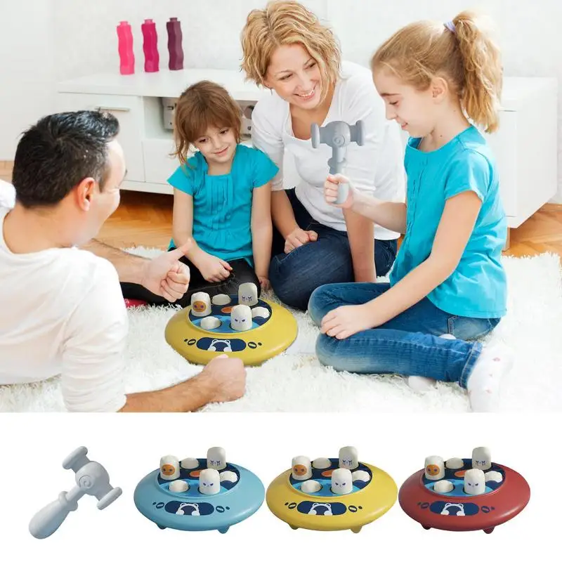 Whacking Toy Spaceship Interactive Pounding Toy With Hammer Fine Motor Skill Toy Early Developmental Toy For Boys And Girls Fun