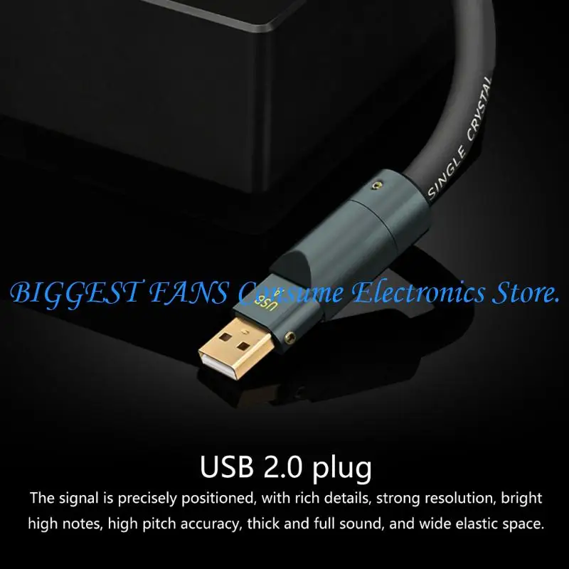 

F68B 6N Очень кристаллический медный USB A к качеству звука кабельного шнура качество 50-200 см длины