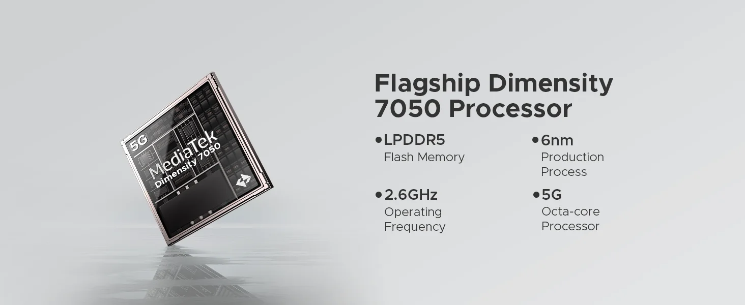 DOOGEE S118 Pro 5G Rugged Phone Dimensity 7050 10800mAh Battery 6.6'' FHD 120Hz 8GB 512GB 108MP AI Main Camera NFC Cell Phone