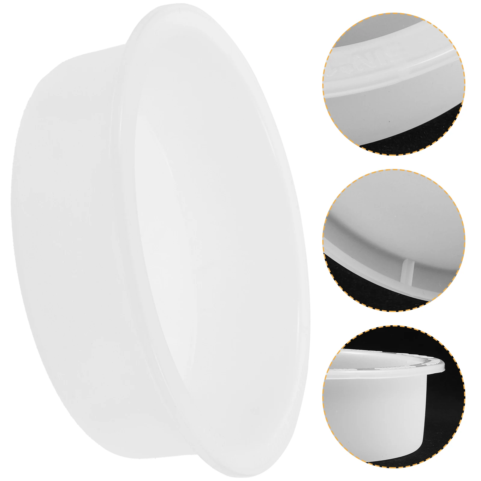 

Round Silicone Mold for Resin Epoxy Circular Tray Coaster Clock Making White Plate Casting Reusable Jewelry Craft Supplies