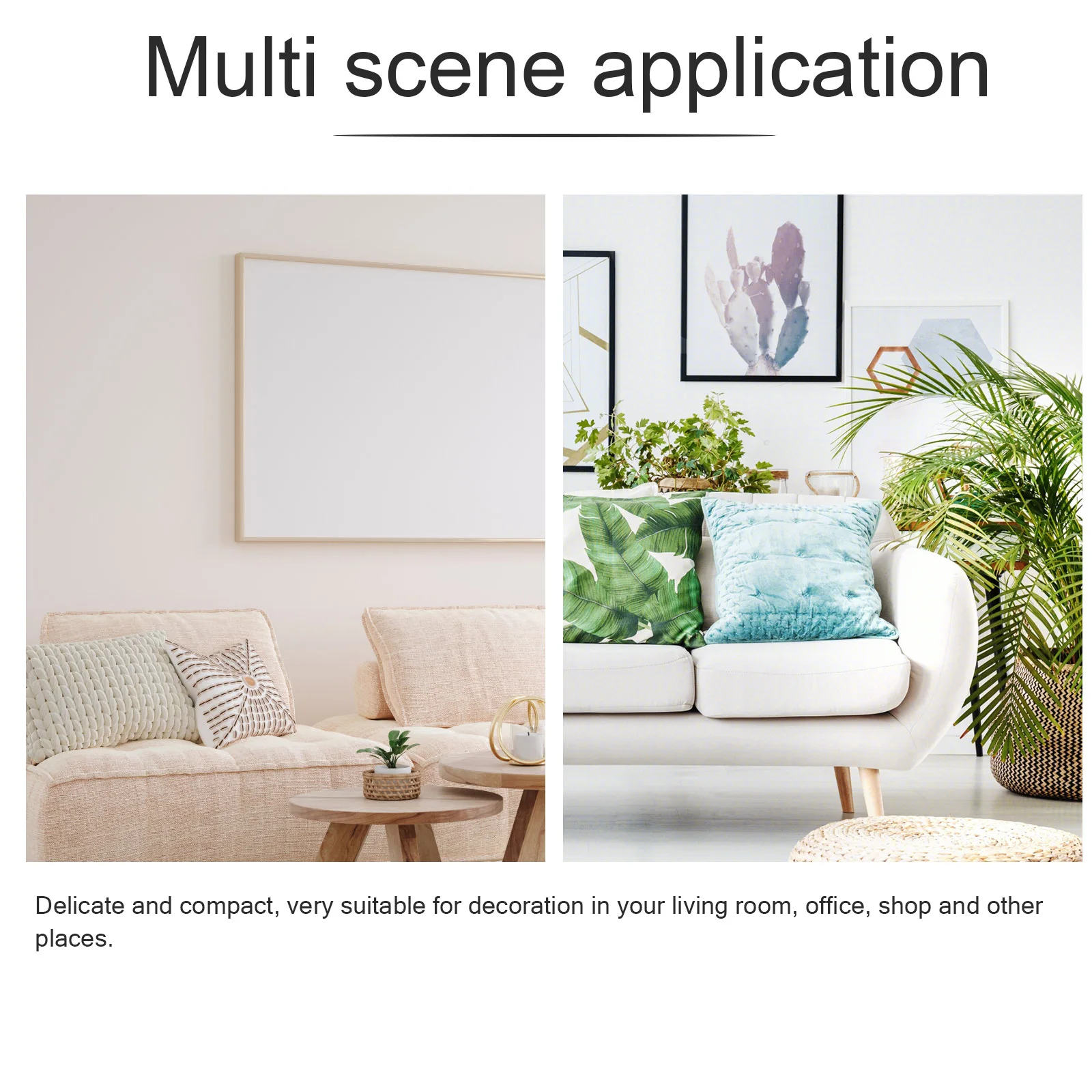 

2pcs Wall Mounted Artificial Bonsai In Metallic Pot Fake Green Plant Decor For Home Office Hotel Simulation Potted Plants