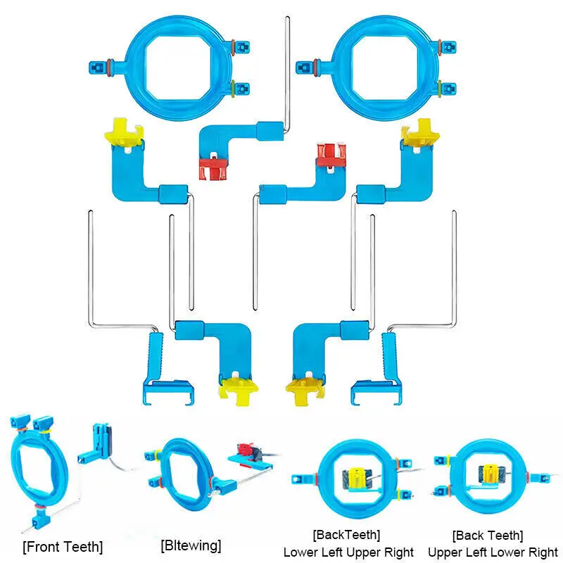 10Pcs/Set Dental Digital X-Ray Sensor Positioner Locator Dental Lab X Ray Film RVG Sensor Holder Positioning System Dentist Tool