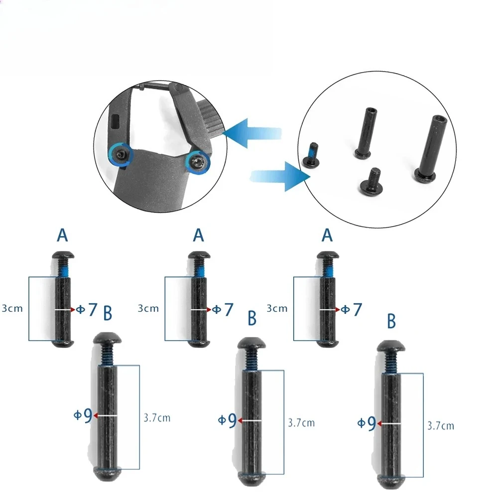 1/5/10/20PC für Ninebot MAX G30 Elektrische Roller Klapp Schloss Schraube Pull Ring Schraube Montage falten Basis Feste Bolzen Schrauben Teile