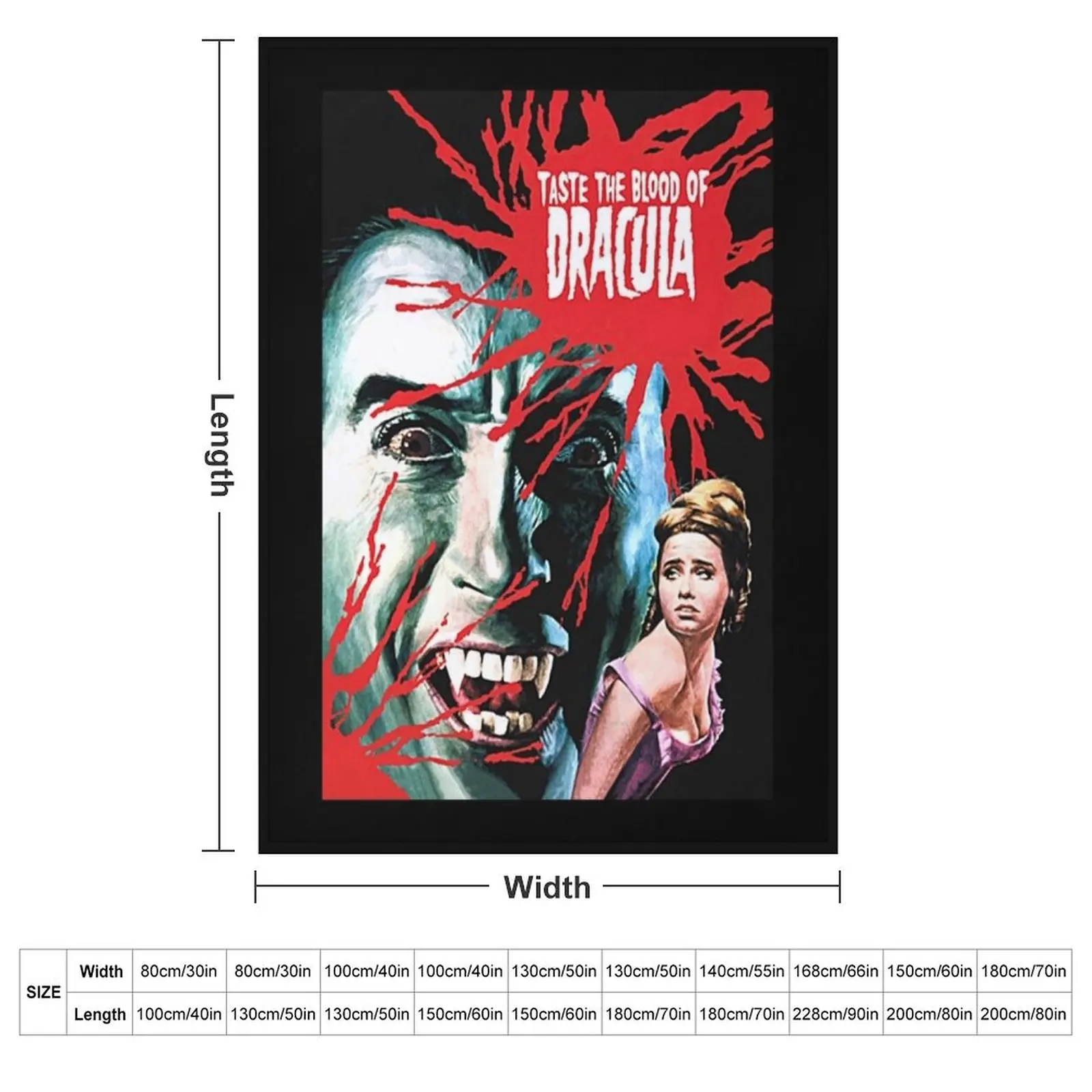 Halloween Blood Scary Vampire Dracula Horror Movies 80s Fans Gifts Throw Blanket Thin Retros Decorative Sofas Blankets