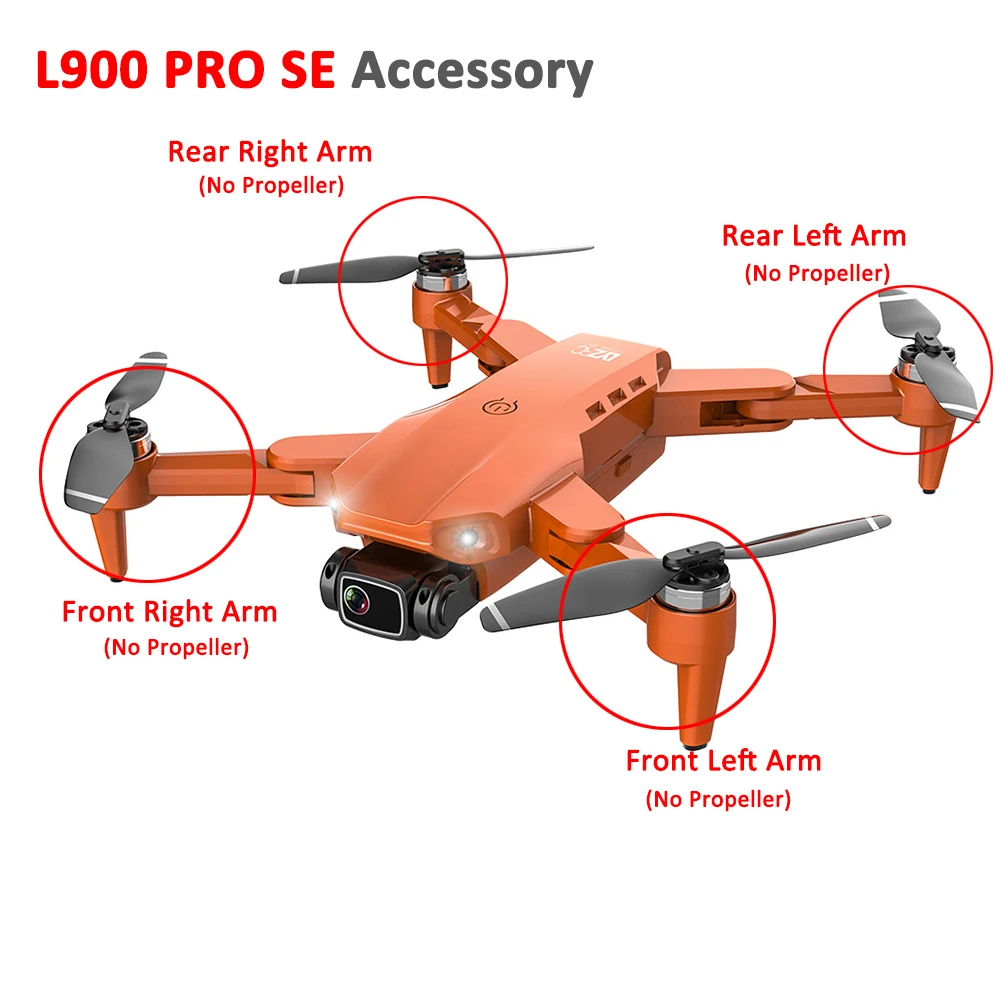 

L900 Pro SE RC Drone Arm Accessory Front Rear Arm with Brushless Motor Engine Arm L900Pro SE Quadcopter DIY Spare Part