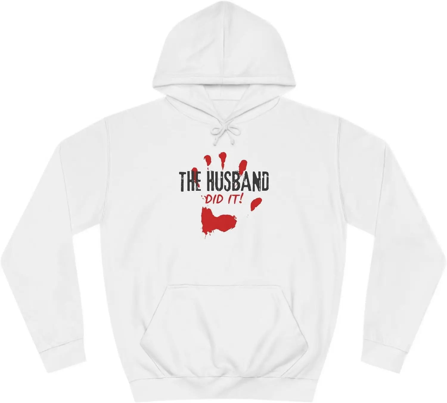 True Crime Lover Unisex Hoodie, Funny Quote The Husband did it, Funny Sweatshirt, Cozy College Sweatshirt, Unique Crime Lover