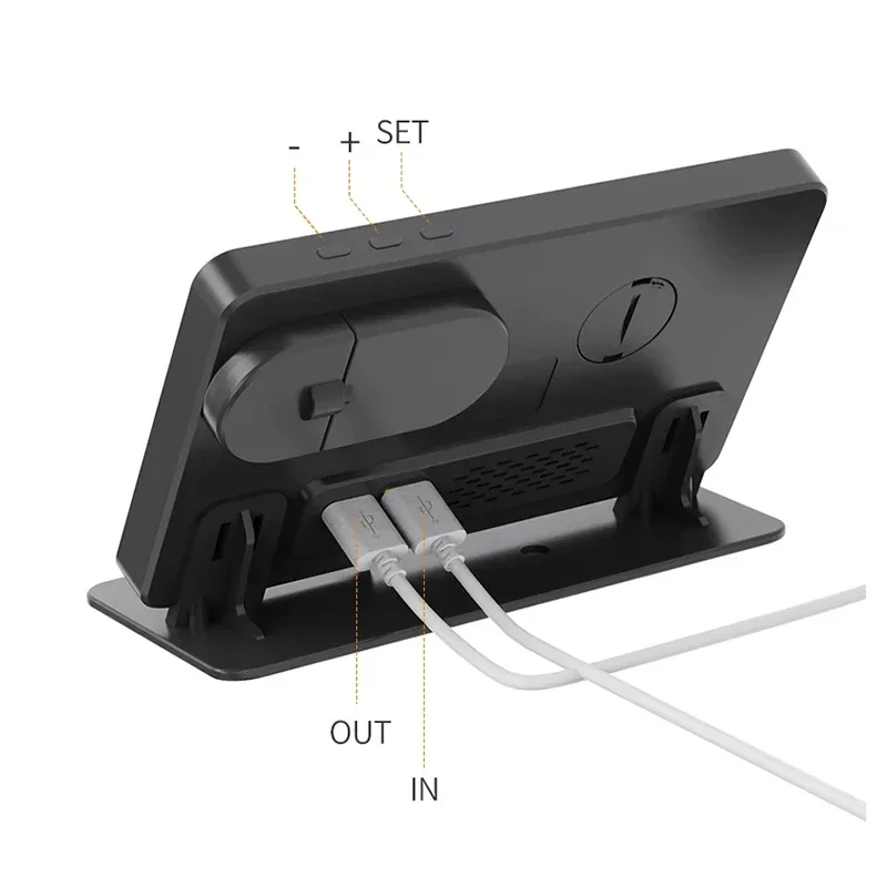 3 in 1 Wireless Charger For Apple Samsung Galaxy Watch 6 5 Pro S24 S23 S22 Fast Charging Station Alarm Clock Phone Charger Stand