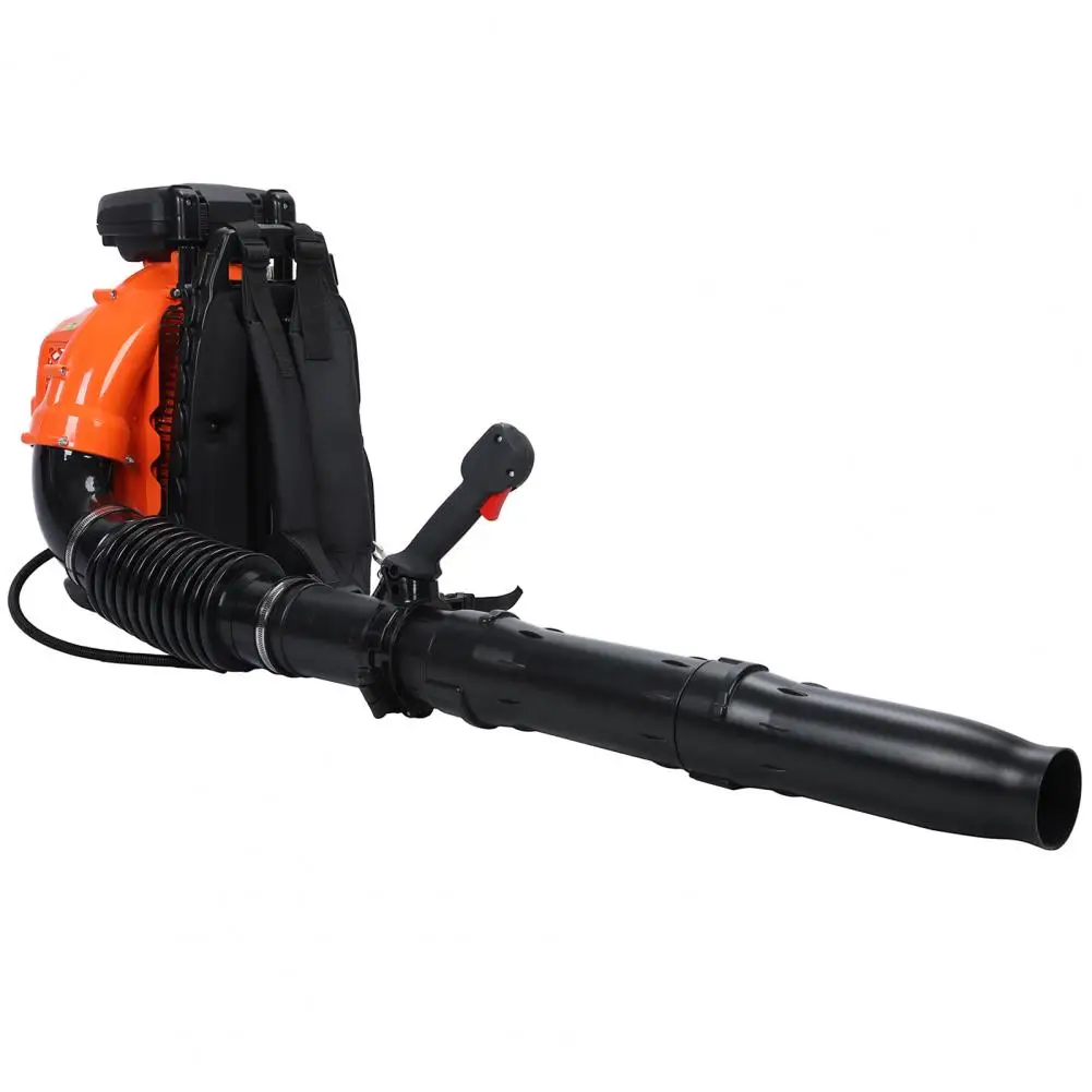 Leaf Blower, 80CC Backpack Gas Leaf Blower, Gas Blower, Up to 900CFM, Powerful Clearing, for Lawn Care Yard Dust Debris (Orange)