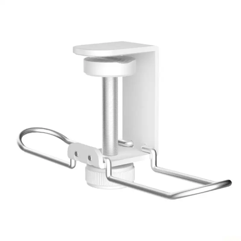 B03F Modern Headphone Stand Metal Hook Earphone Stand For Over Ear Headphones Easy Mount On Desk Without Drilling Or Adhesive