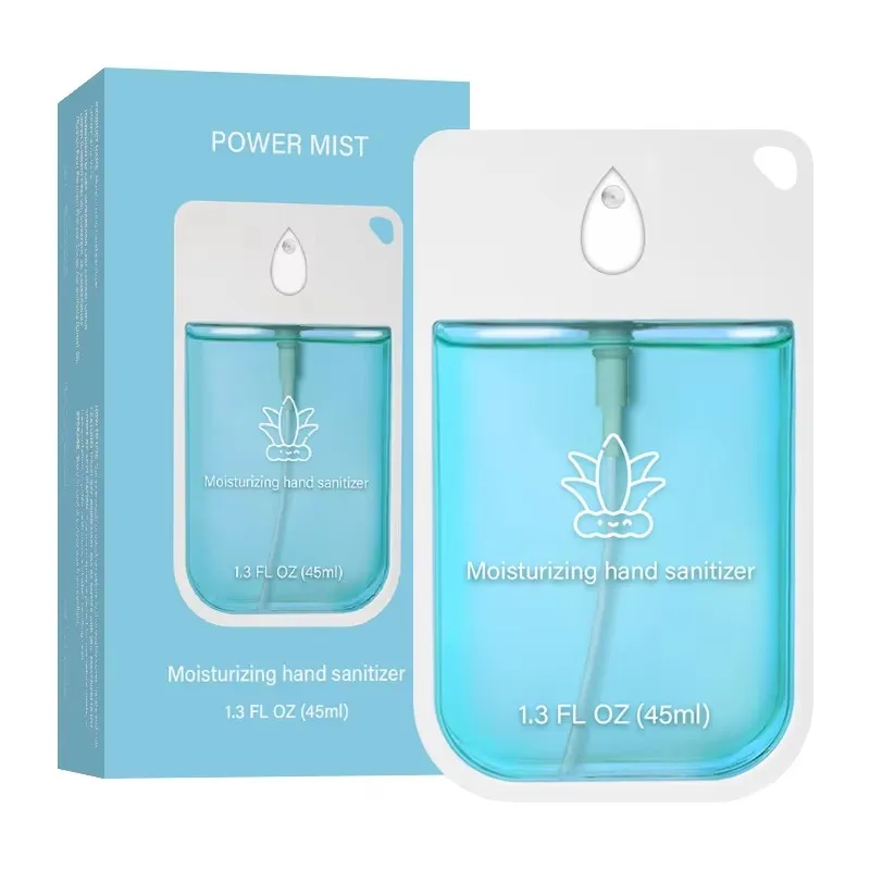 Reissetje handdesinfectiespray (1-6 stuks) - Alcoholvrij & hydraterende gel, 45ml flesjes voor onderweg, kantoor & dagelijkse verzorging.